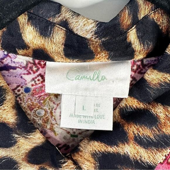 Camilla Slim Fit Long Sleeve ShirtLotus Lovers Size L #0005 - Picture 6 of 11